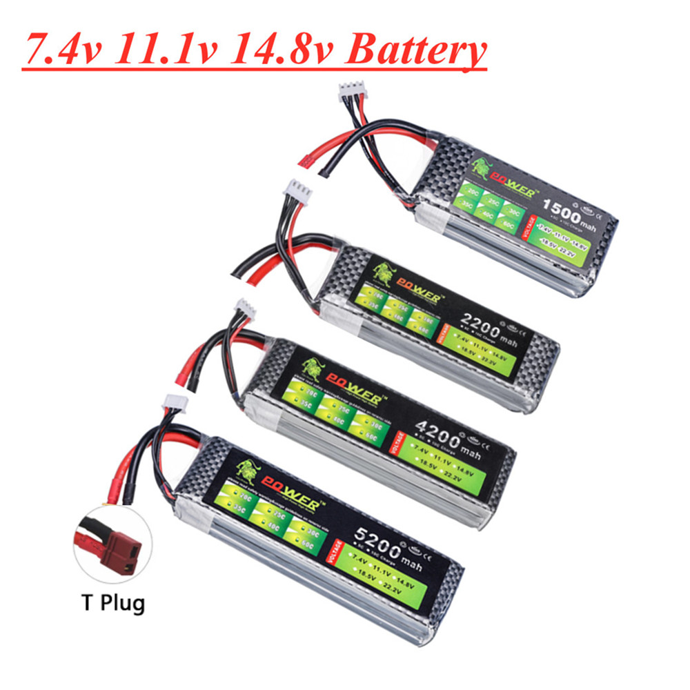 4S Lipo Battery 14.8V 6000Mah - Batteria Lipo 2S 3S 4S 1500mah