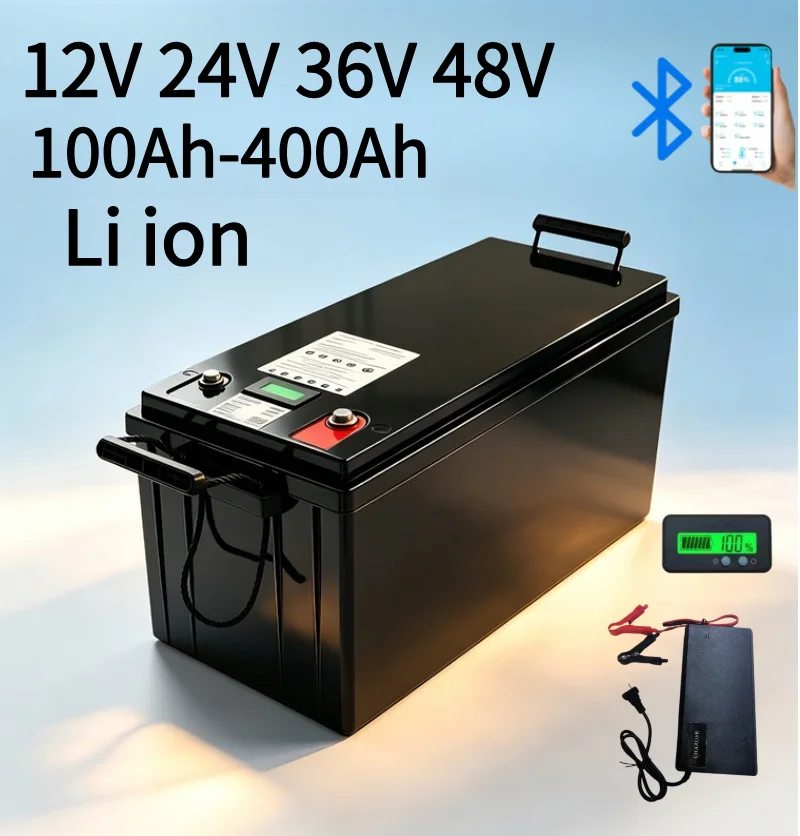 Lifepo4 12V 100Ah Bms Bluetooth - Batteria al Litio Bluetooth BMS Li-ion/LiFePO4