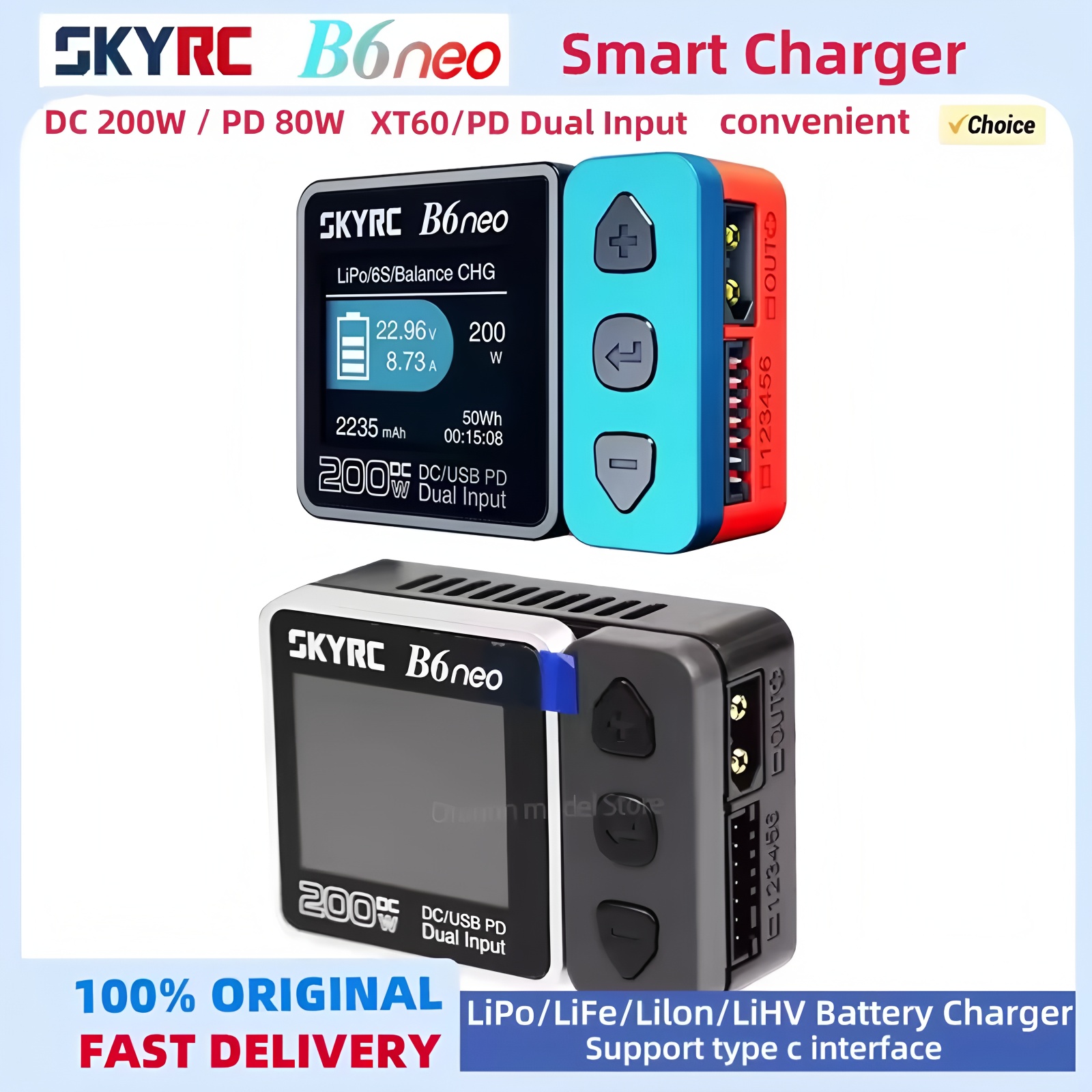 Skyrc B6 Neo Smart Charger - Caricabatterie SKYRC B6neo con doppie ingressi