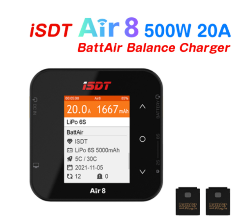 Isdt Air8 8S Lipo Charger - ISDT Air8 500W 20A 2-8S /Q8