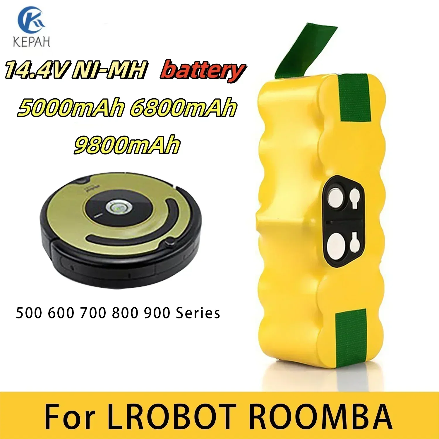 4S Lipo Battery 14.8V 6000Mah - Batteria per aspirapolvere robot 14.4V 5000mAh