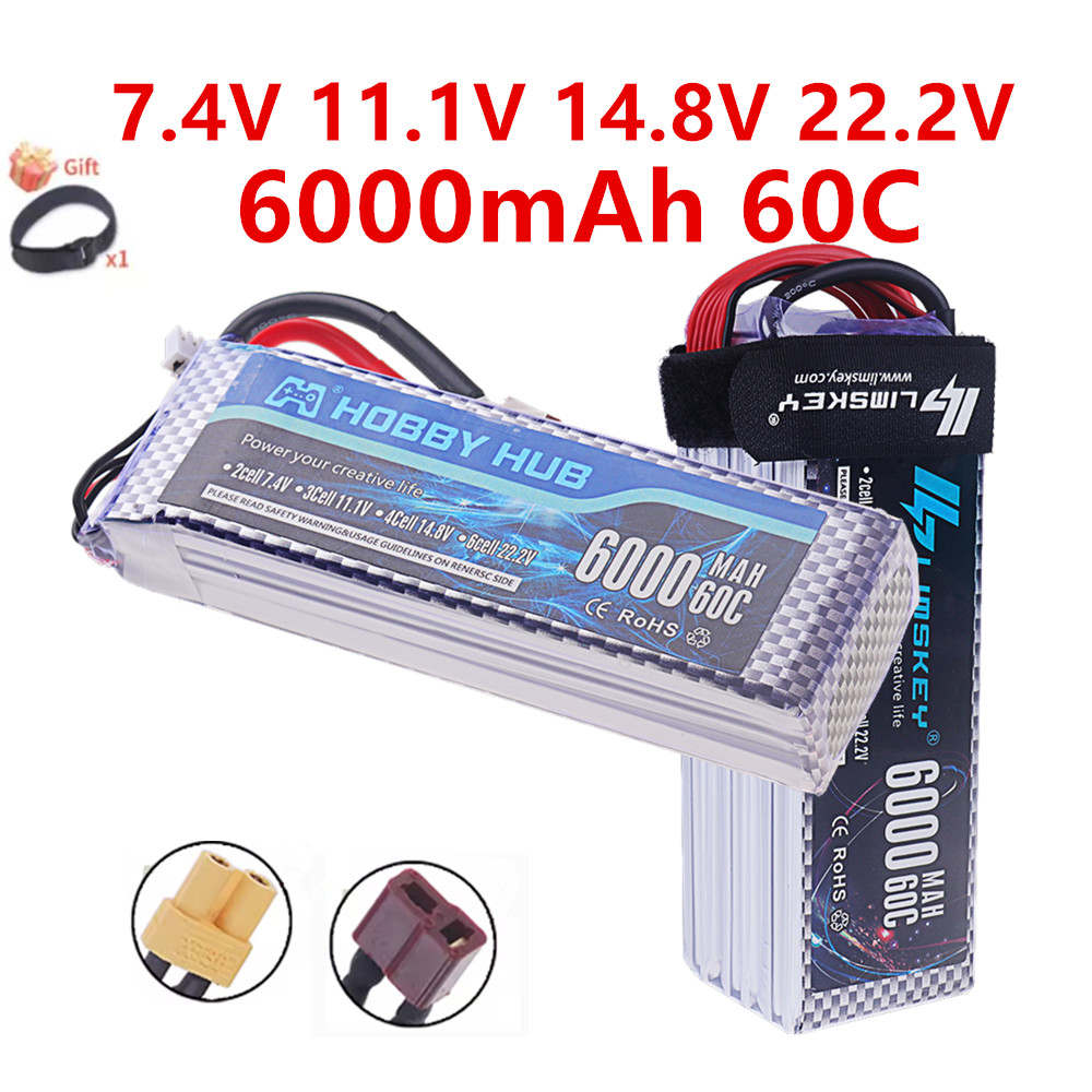 4S Lipo Battery 14.8V 6000Mah - Batteria Lipo 2S 3S 4S 6S