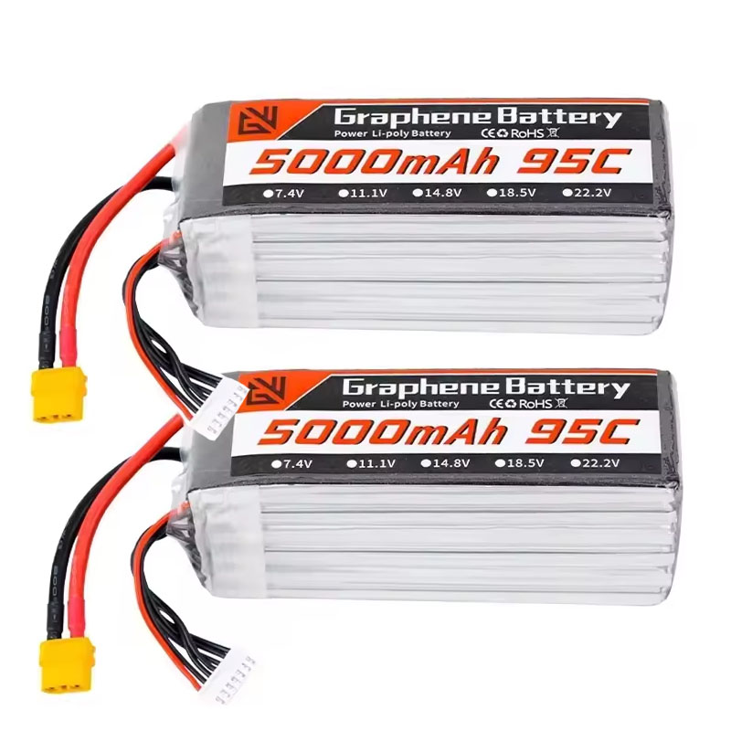 6S Lipo Battery 22.2V 5000Mah - Batteria Lipo 6S 5000mAh XT60 XT90