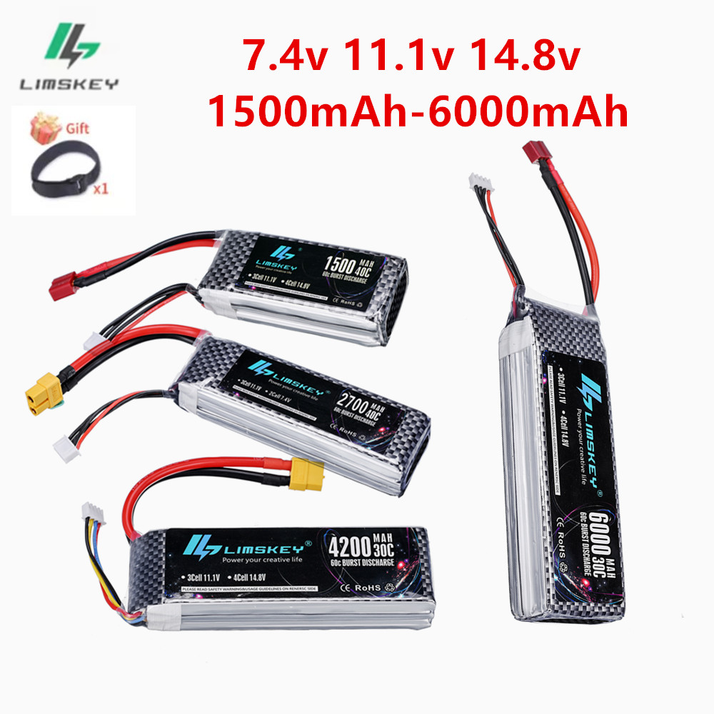 4S Lipo Battery 14.8V 6000Mah - Batteria Lipo 2S 3S 4S 7.4V