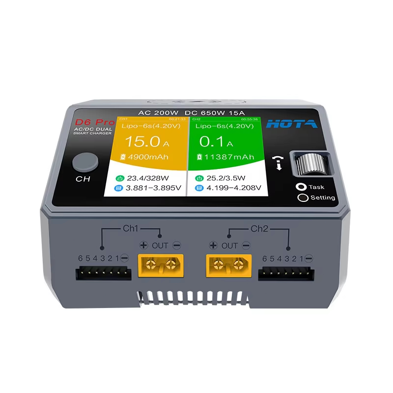 Caricabatterie Intelligente HO - Hota D6 Pro Dual Lipo Charger recensione e prezzo