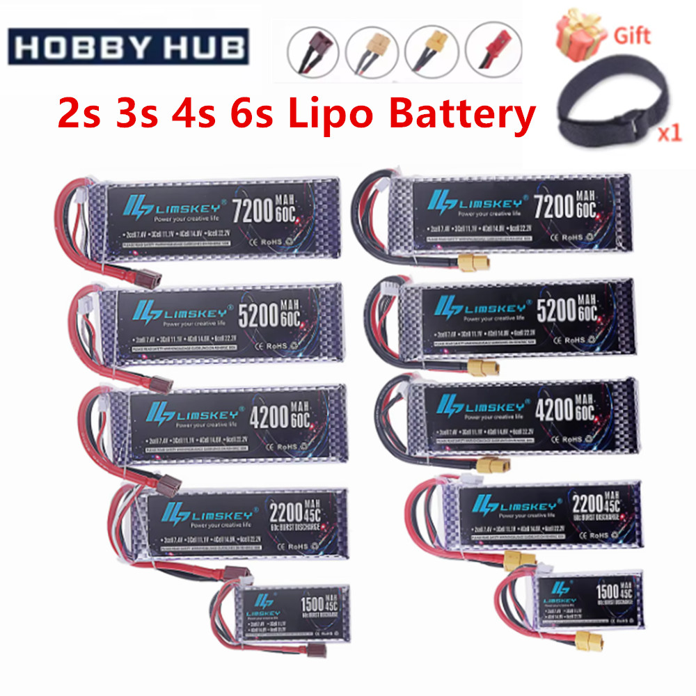 Batteria Lipo 2S 3S 4S 6S 7.4V - 4S Lipo Battery 14.8V 6000Mah recensione e prezzo