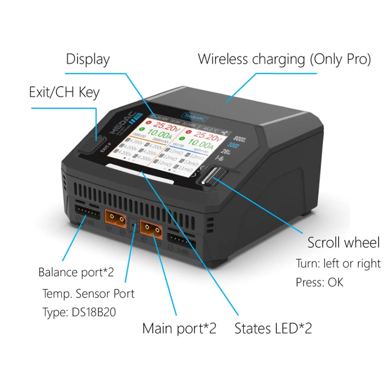 Caricabatterie Intelligente To - Toolkitrc M6Dac Smart Charger recensione e prezzo