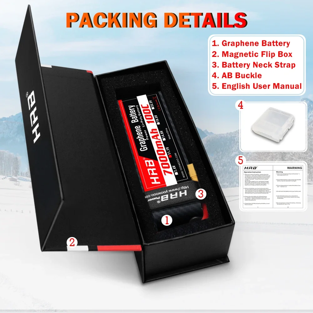 Batteria al grafene 2S 3S 4S 6 - 6S Lipo Battery 22.2V 5000Mah recensione e prezzo