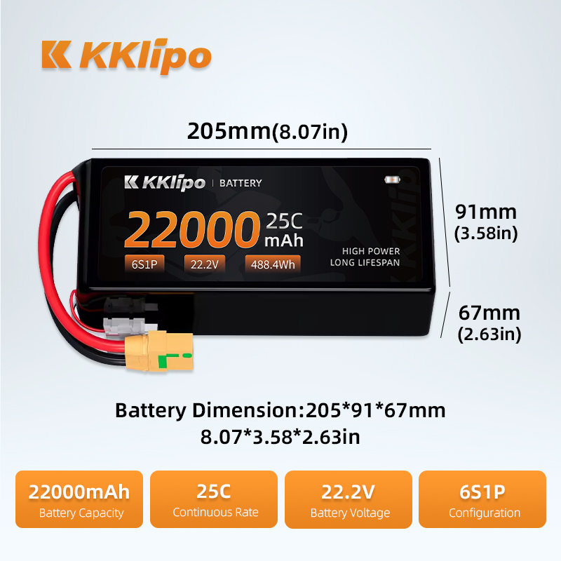 Produzione di produzione Batte - Tattu 6S 22000Mah Lipo Battery recensione e prezzo