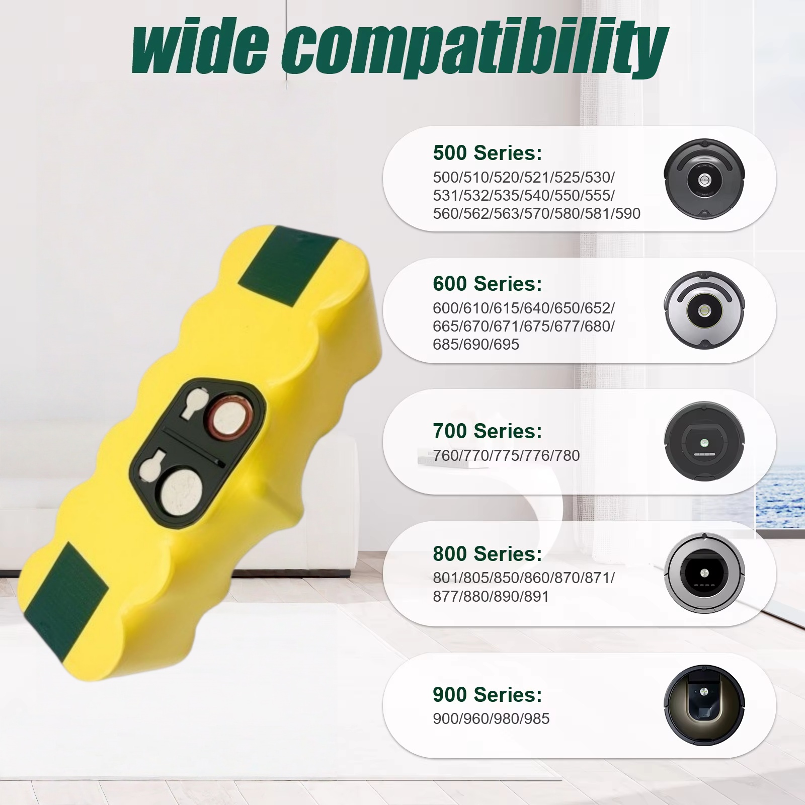 Batteria per IRobot Roomba 500 - 4S Lipo Battery 14.8V 6000Mah recensione e prezzo