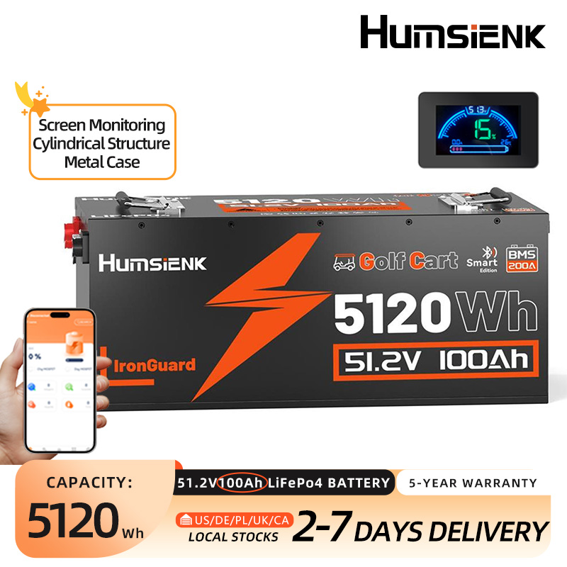 Batteria LiFePO4 Humsienk 48V  - Lifepo4 12V 100Ah Bms Bluetooth recensione e prezzo