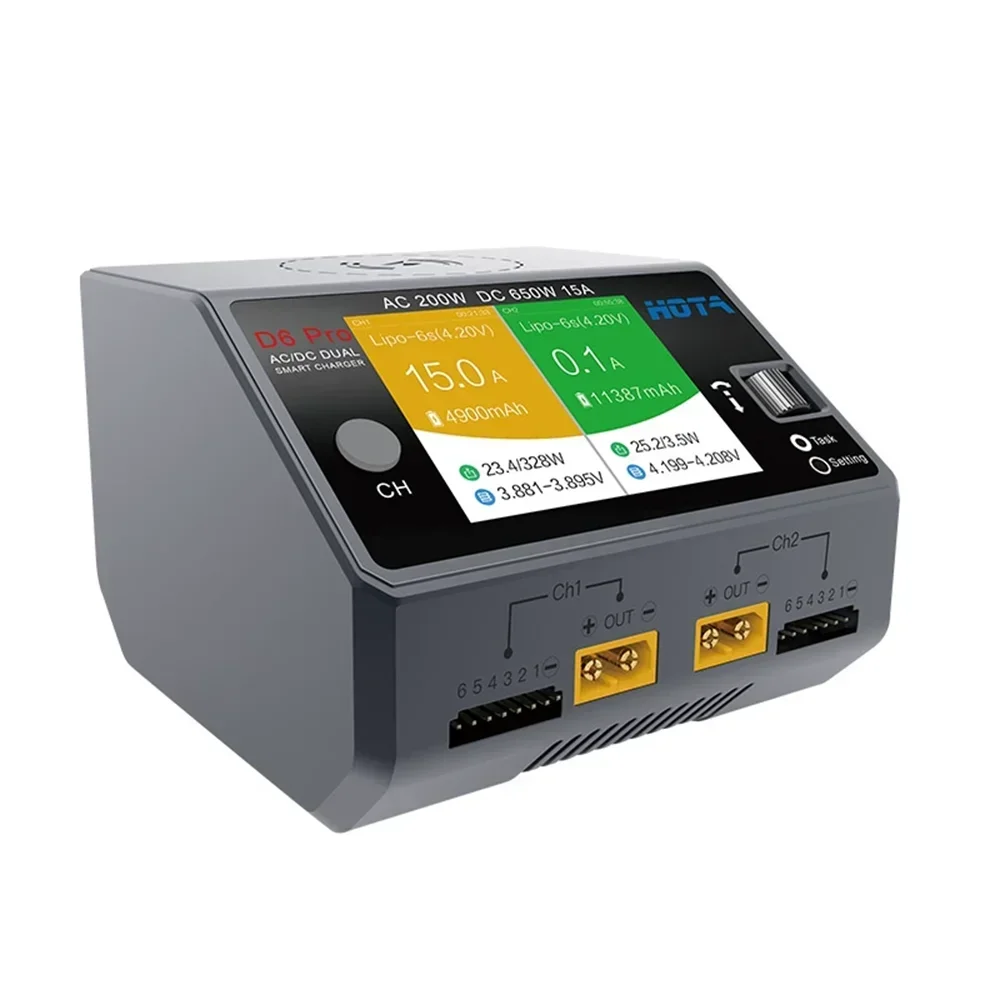 Caricabatterie Intelligente HO - Hota D6 Pro Dual Lipo Charger recensione e prezzo
