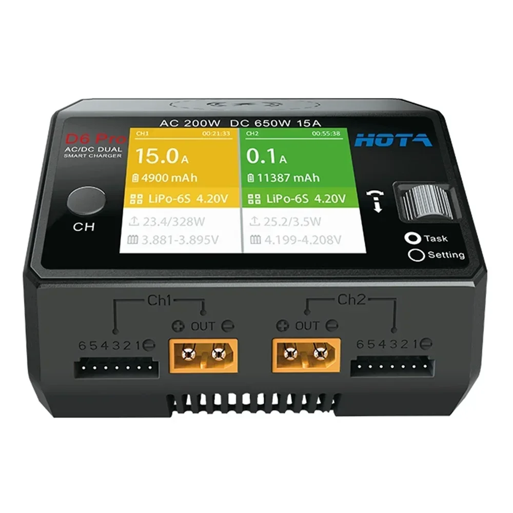 Caricabatterie Intelligente HO - Hota D6 Pro Dual Lipo Charger recensione e prezzo