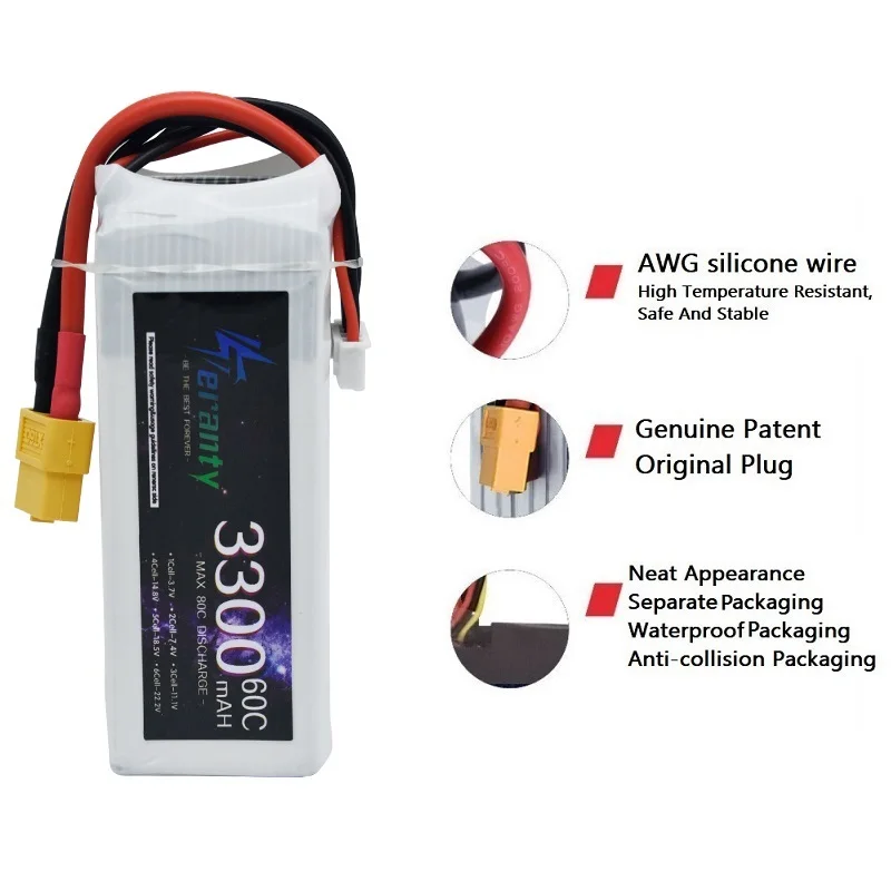 Batteria LiPo RC 14.8V 4S 1500 - 4S Lipo Battery 14.8V 6000Mah recensione e prezzo