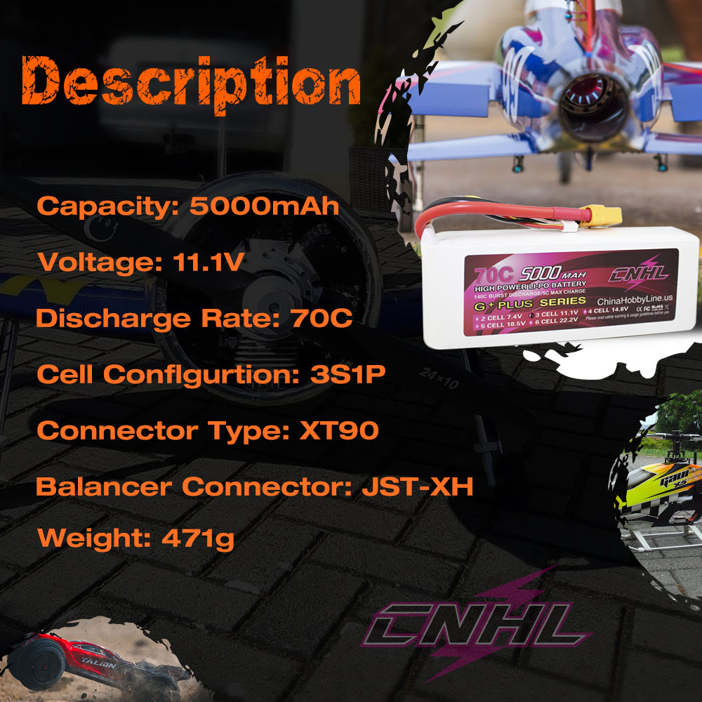 CNHL Lipo batteria 3S 4S 6S 11 - 6S Lipo Battery 22.2V 5000Mah recensione e prezzo