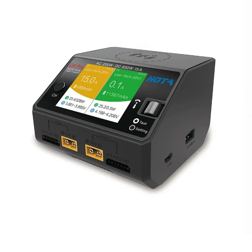 Caricabatterie Wireless Intell - Hota D6 Pro Dual Lipo Charger recensione e prezzo