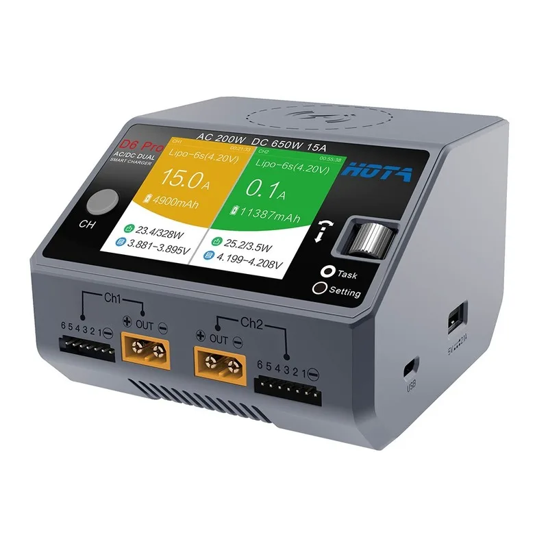 Caricabatterie Smart Hota D6 D - Hota D6 Pro Dual Lipo Charger recensione e prezzo