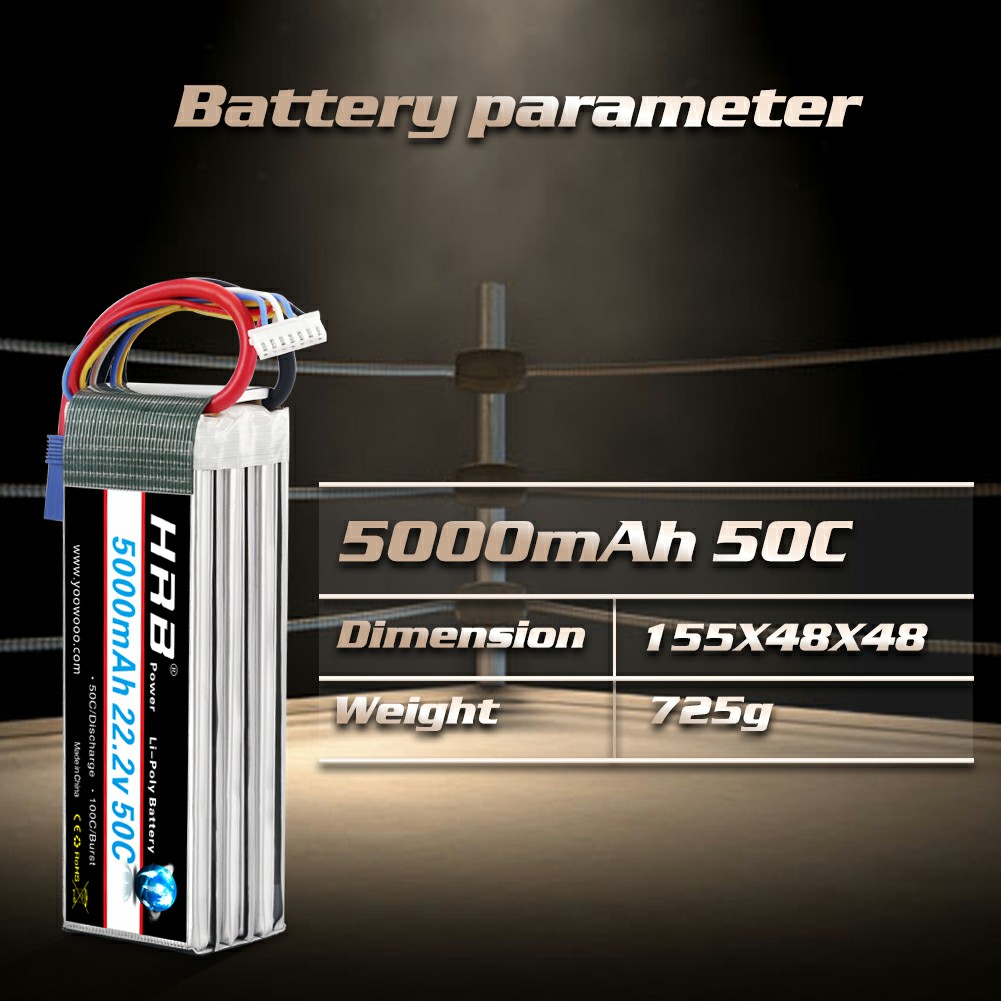 Batteria Lipo HRB 6S 22.2V 500 - 6S Lipo Battery 22.2V 5000Mah recensione e prezzo