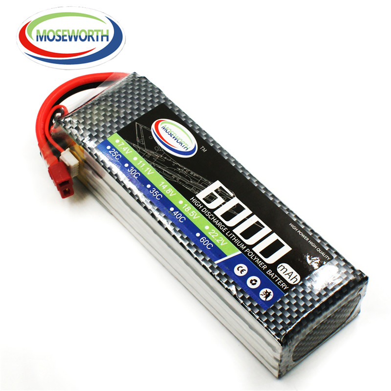 4S 14.8V 6000mAh RC Giocattolo - 4S Lipo Battery 14.8V 6000Mah recensione e prezzo