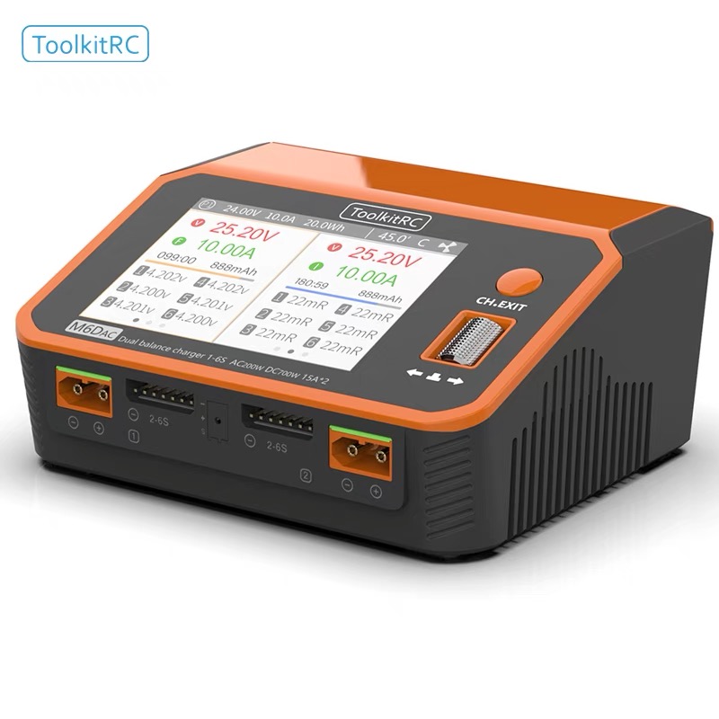 ToolkitRC M6DAC 350W X 2 USB-C - Toolkitrc M6Dac Smart Charger recensione e prezzo