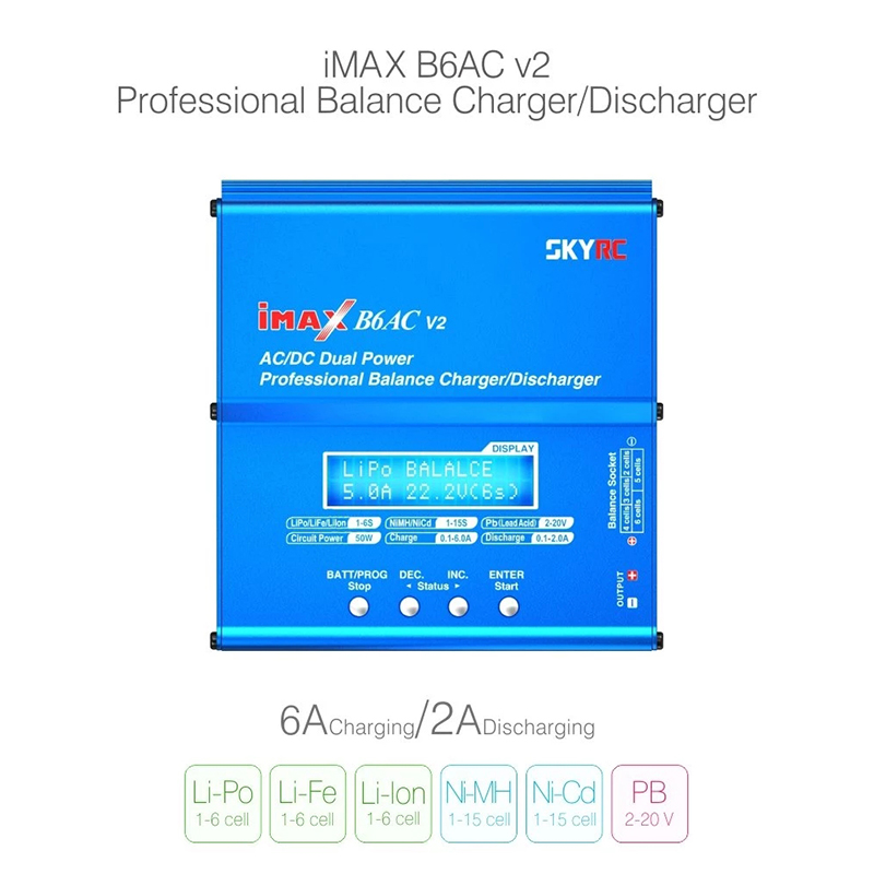 Originale SKYRC iMAX B6AC V2 6 - Skyrc B6 Neo Smart Charger recensione e prezzo