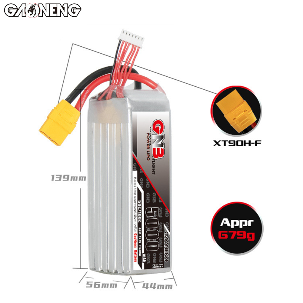 Batteria al litio originale GN - 6S Lipo Battery 22.2V 5000Mah recensione e prezzo